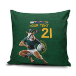 South Africa Rugby Custom Pillow Cover Glory Be To Springboks