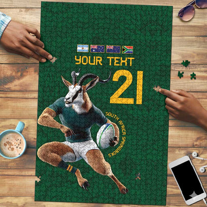 South Africa Rugby Custom Puzzle Glory Be To Springboks