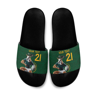 South Africa Rugby Custom Slide Sandals Glory Be To Springboks