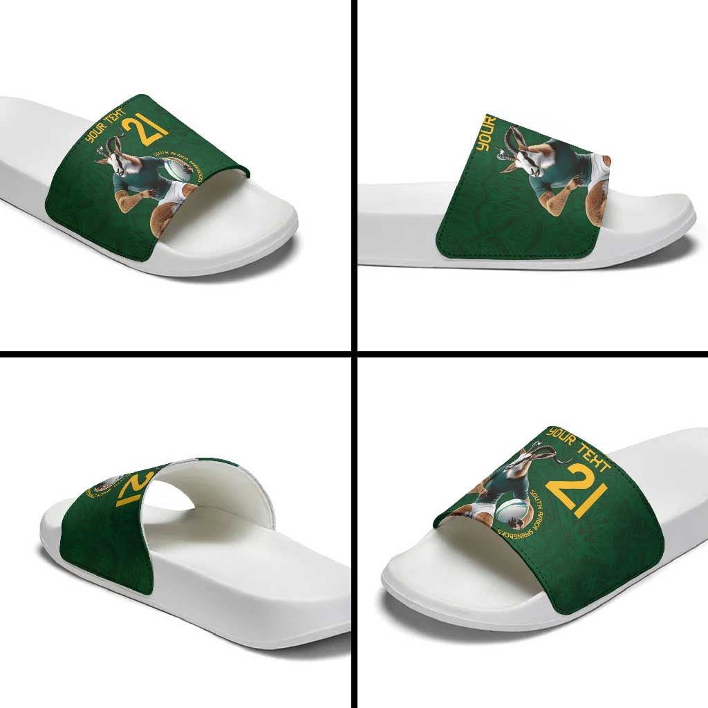 South Africa Rugby Custom Slide Sandals Glory Be To Springboks