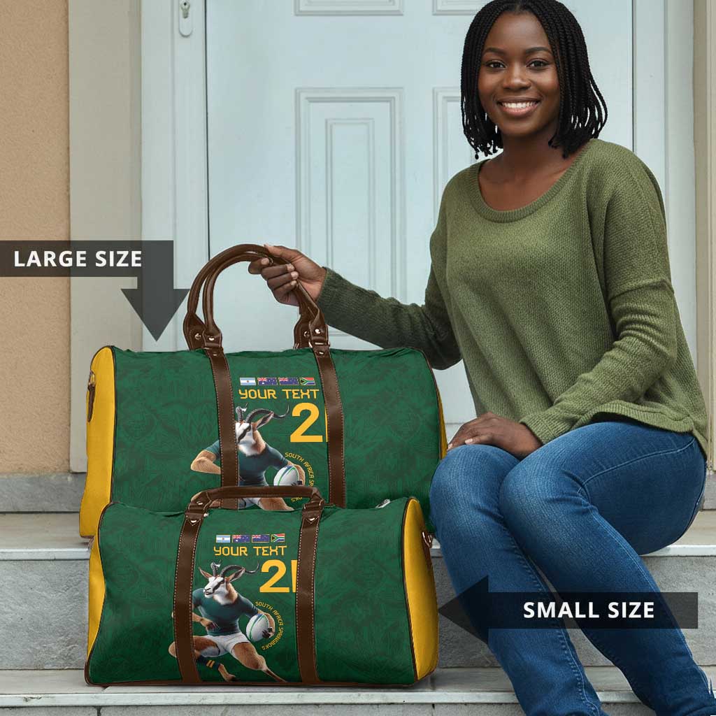 South Africa Rugby Custom Travel Bag Glory Be To Springboks