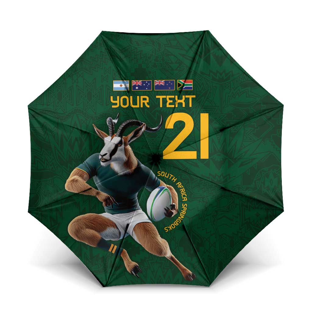 South Africa Rugby Custom Umbrella Glory Be To Springboks