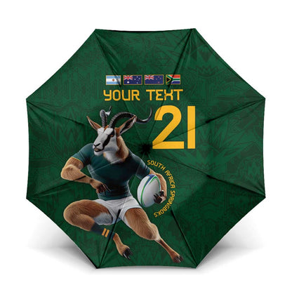 South Africa Rugby Custom Umbrella Glory Be To Springboks