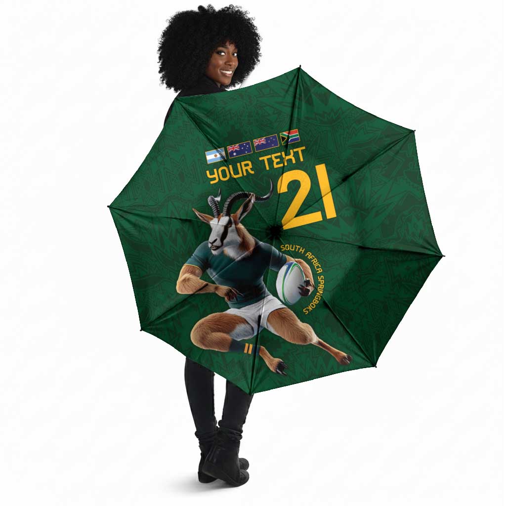 South Africa Rugby Custom Umbrella Glory Be To Springboks