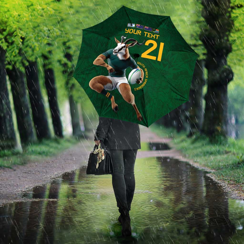 South Africa Rugby Custom Umbrella Glory Be To Springboks