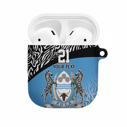 Botswana Cricket Custom AirPods Case Baggy Blues African Zebra Skins Pattern