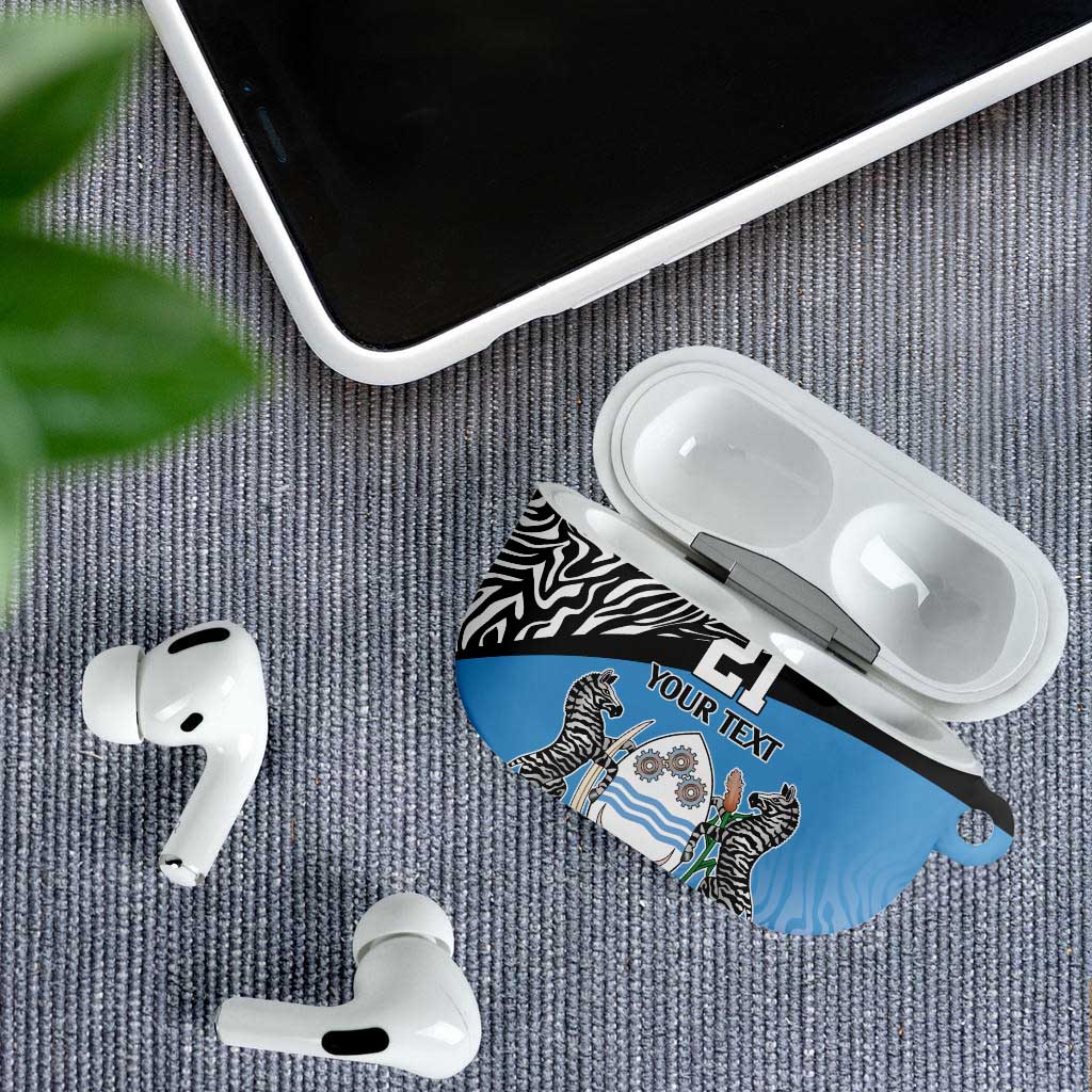 Botswana Cricket Custom AirPods Case Baggy Blues African Zebra Skins Pattern