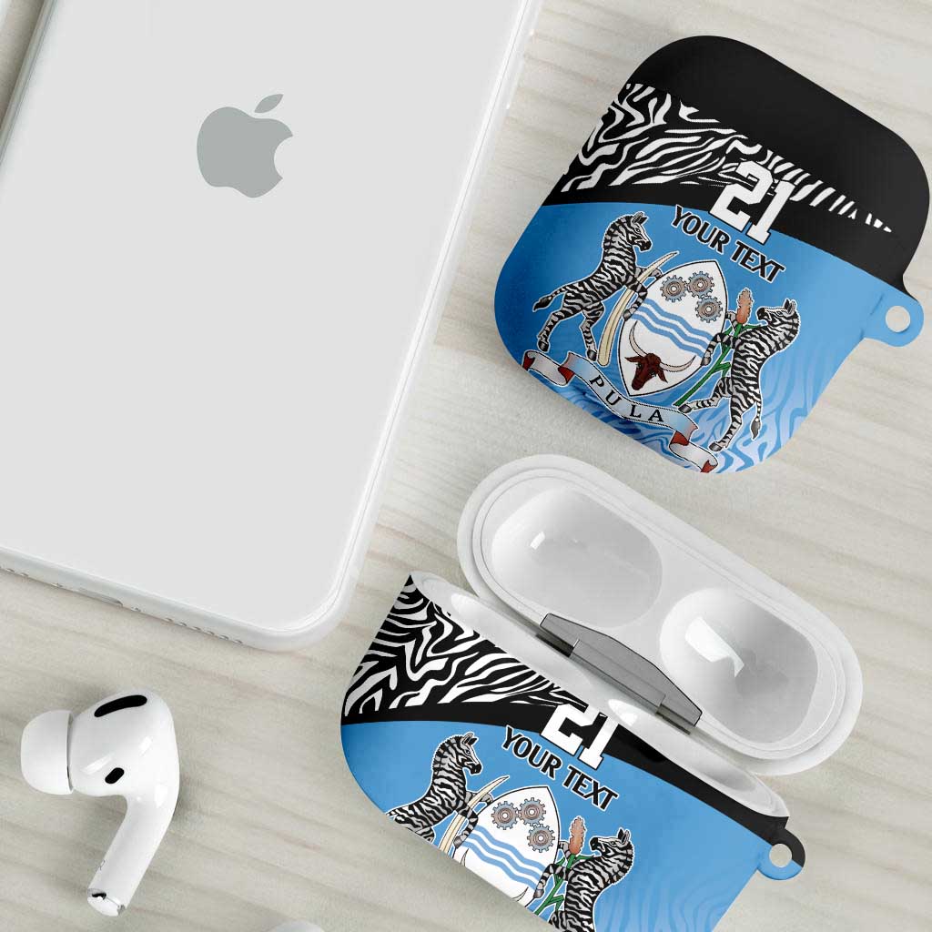 Botswana Cricket Custom AirPods Case Baggy Blues African Zebra Skins Pattern