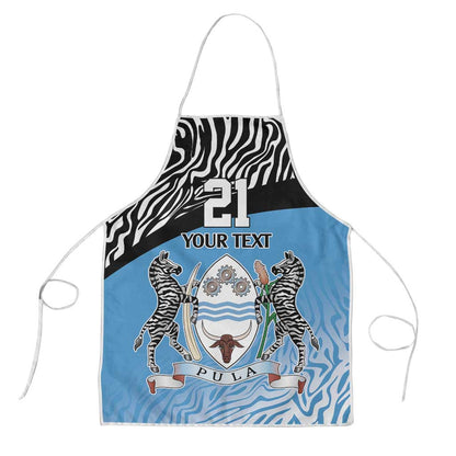 Botswana Cricket Custom Apron Baggy Blues African Zebra Skins Pattern