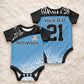 Botswana Cricket Custom Baby Onesie Baggy Blues African Zebra Skins Pattern