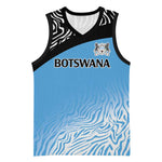 Botswana Cricket Custom Basketball Jersey Baggy Blues African Zebra Skins Pattern LT9