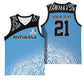 Botswana Cricket Custom Basketball Jersey Baggy Blues African Zebra Skins Pattern LT9