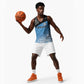 Botswana Cricket Custom Basketball Jersey Baggy Blues African Zebra Skins Pattern LT9