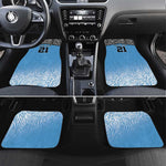 Botswana Cricket Custom Car Mats Baggy Blues African Zebra Skins Pattern - African Pride