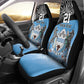 Botswana Cricket Custom Car Seat Cover Baggy Blues African Zebra Skins Pattern - African Pride