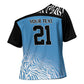 Botswana Cricket Custom Cross Shoulder Shirt Baggy Blues African Zebra Skins Pattern