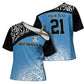 Botswana Cricket Custom Cross Shoulder Shirt Baggy Blues African Zebra Skins Pattern