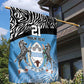 Botswana Cricket Custom Garden Flag Baggy Blues African Zebra Skins Pattern - African Pride