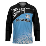 Botswana Cricket Custom Hockey Jersey Baggy Blues African Zebra Skins Pattern