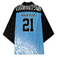 Botswana Cricket Custom Kimono Baggy Blues African Zebra Skins Pattern