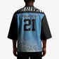 Botswana Cricket Custom Kimono Baggy Blues African Zebra Skins Pattern