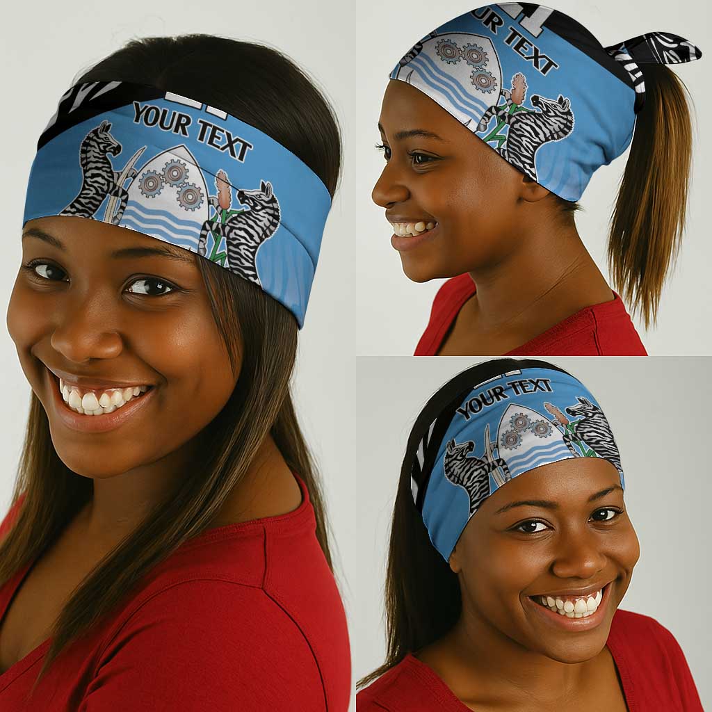 Botswana Cricket Custom Neck Gaiter Baggy Blues African Zebra Skins Pattern LT9