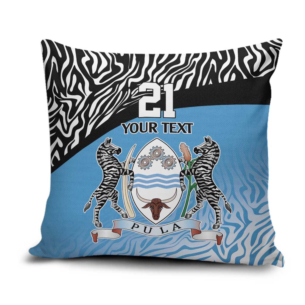 Botswana Cricket Custom Pillow Cover Baggy Blues African Zebra Skins Pattern