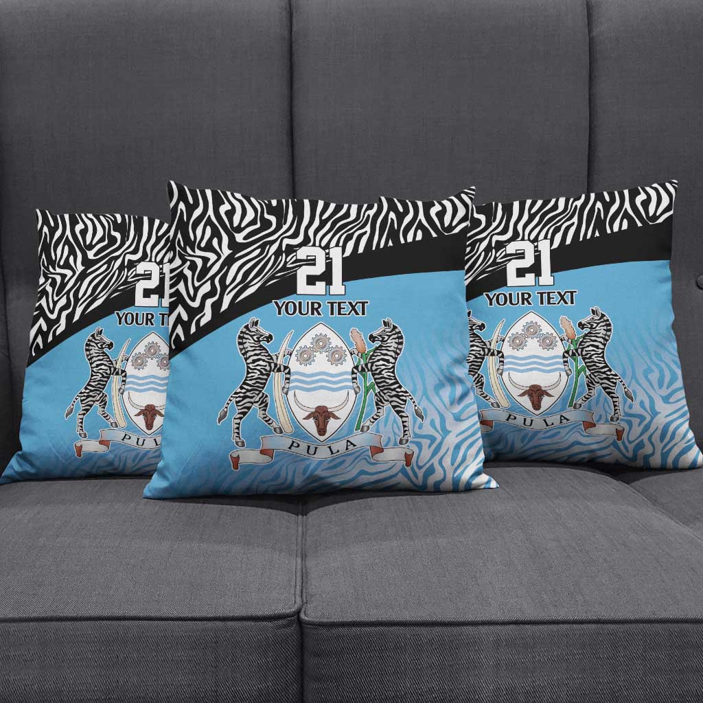 Botswana Cricket Custom Pillow Cover Baggy Blues African Zebra Skins Pattern
