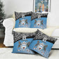 Botswana Cricket Custom Pillow Cover Baggy Blues African Zebra Skins Pattern