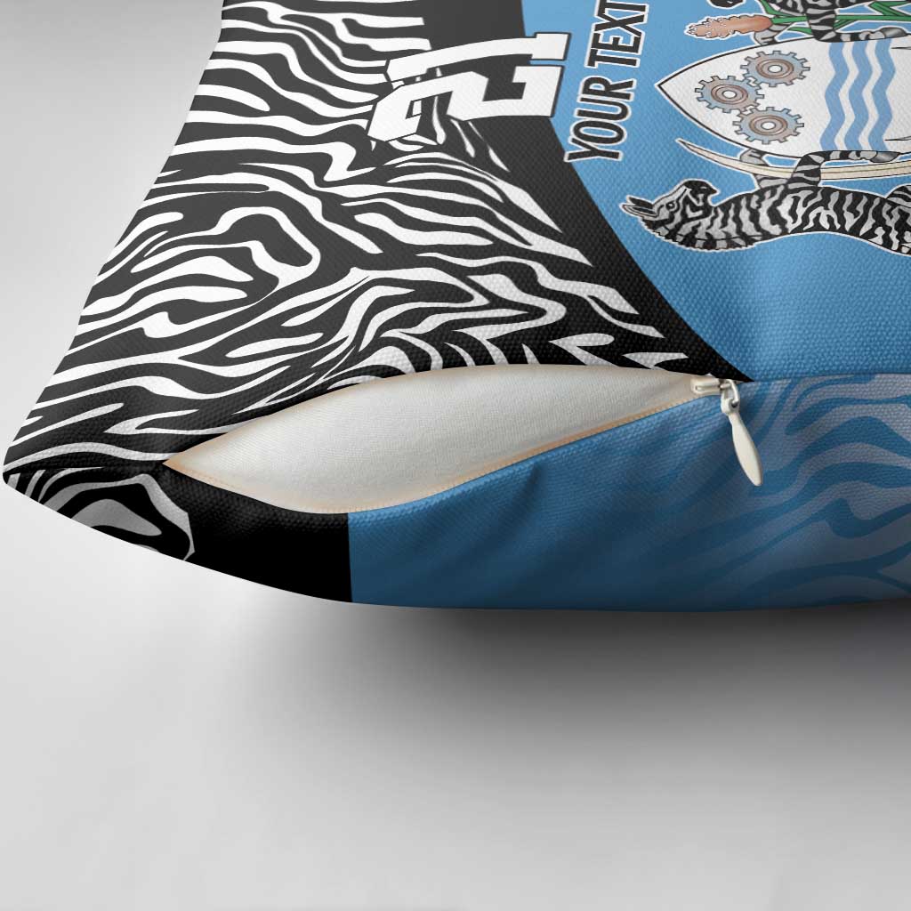 Botswana Cricket Custom Pillow Cover Baggy Blues African Zebra Skins Pattern
