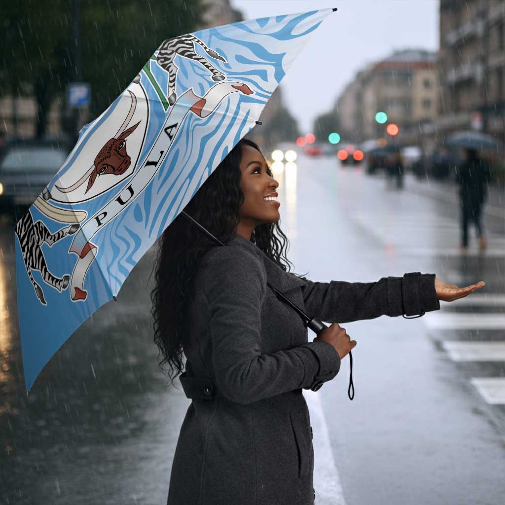 Botswana Cricket Custom Umbrella Baggy Blues African Zebra Skins Pattern