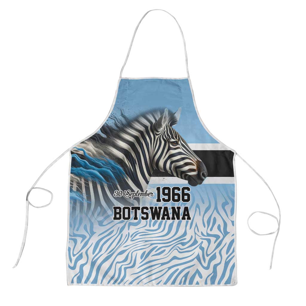 Botswana Independence Day 1966 Apron Tribal African Zebra Skins Pattern