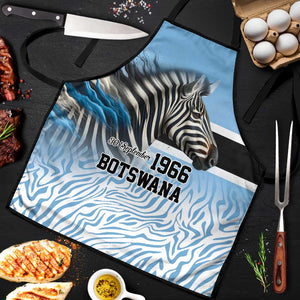 Botswana Independence Day 1966 Apron Tribal African Zebra Skins Pattern