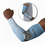 Botswana Independence Day 1966 Arm Sleeves Tribal African Zebra Skins Pattern
