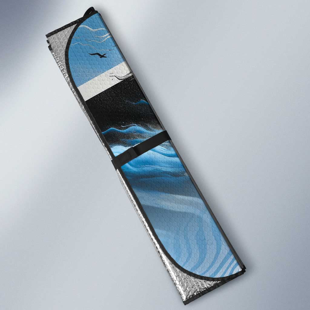 Botswana Independence Day 1966 Auto Sun Shade Tribal African Zebra Skins Pattern
