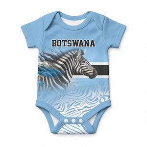 Botswana Independence Day 1966 Baby Onesie Tribal African Zebra Skins Pattern