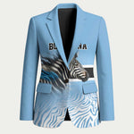 Botswana Independence Day 1966 Blazer Tribal African Zebra Skins Pattern