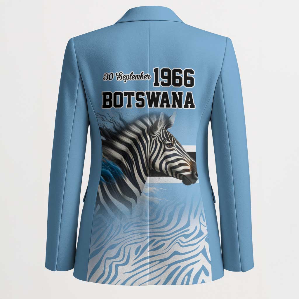 Botswana Independence Day 1966 Blazer Tribal African Zebra Skins Pattern