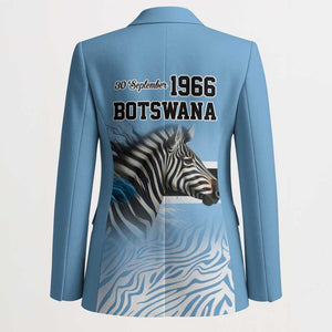 Botswana Independence Day 1966 Blazer Tribal African Zebra Skins Pattern