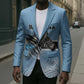Botswana Independence Day 1966 Blazer Tribal African Zebra Skins Pattern