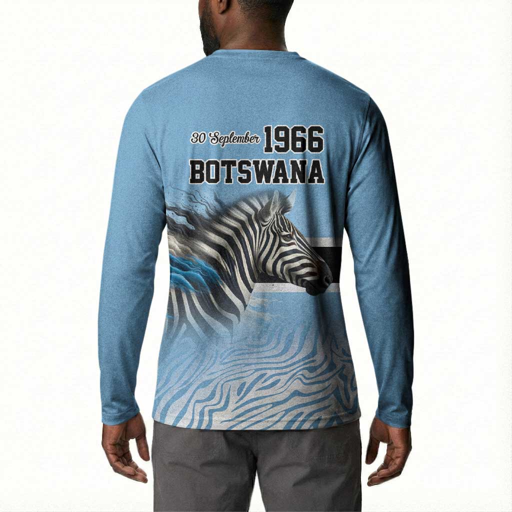 Botswana Independence Day 1966 Button Sweatshirt Tribal African Zebra Skins Pattern