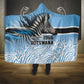 Botswana Independence Day 1966 Hooded Blanket Tribal African Zebra Skins Pattern - African Pride