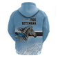 Botswana Independence Day 1966 Hoodie Tribal African Zebra Skins Pattern - African Pride
