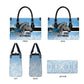 Botswana Independence Day 1966 Leather Bag Tribal African Zebra Skins Pattern