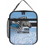 Botswana Independence Day 1966 Lunch Bag Tribal African Zebra Skins Pattern