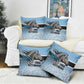 Botswana Independence Day 1966 Pillow Cover Tribal African Zebra Skins Pattern