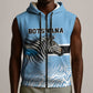 Botswana Independence Day 1966 Sleeveless Zip Hoodie Tribal African Zebra Skins Pattern - African Pride