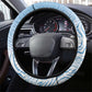 Botswana Independence Day 1966 Steering Wheel Cover Tribal African Zebra Skins Pattern - African Pride