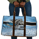 Botswana Independence Day 1966 Travel Bag Tribal African Zebra Skins Pattern