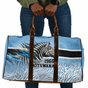 Botswana Independence Day 1966 Travel Bag Tribal African Zebra Skins Pattern